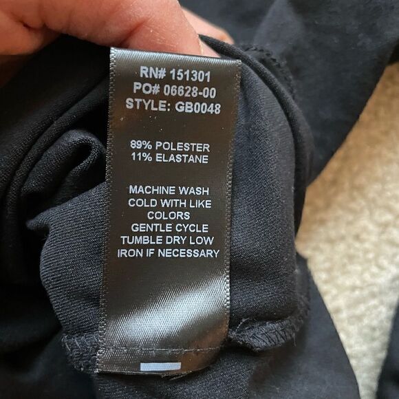 Good American  GOOD FORM CREWNECK BODY black Size 2 NWOT - Picture 4 of 9